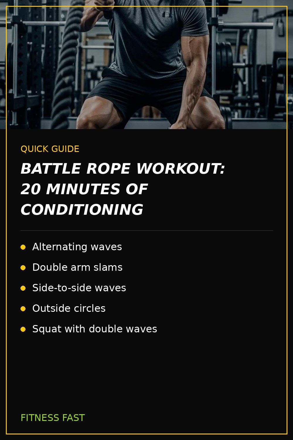 Quick guide: Battle Rope Workout: 20 Minutes of Conditioning