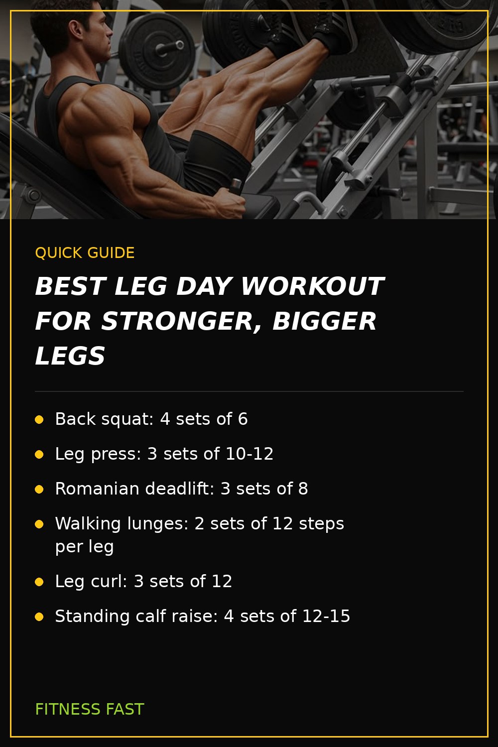 Quick guide: Best Leg Day Workout for Stronger, Bigger Legs