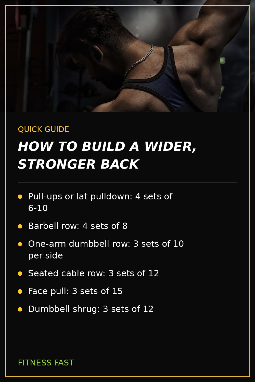 Quick guide: How to Build a Wider, Stronger Back