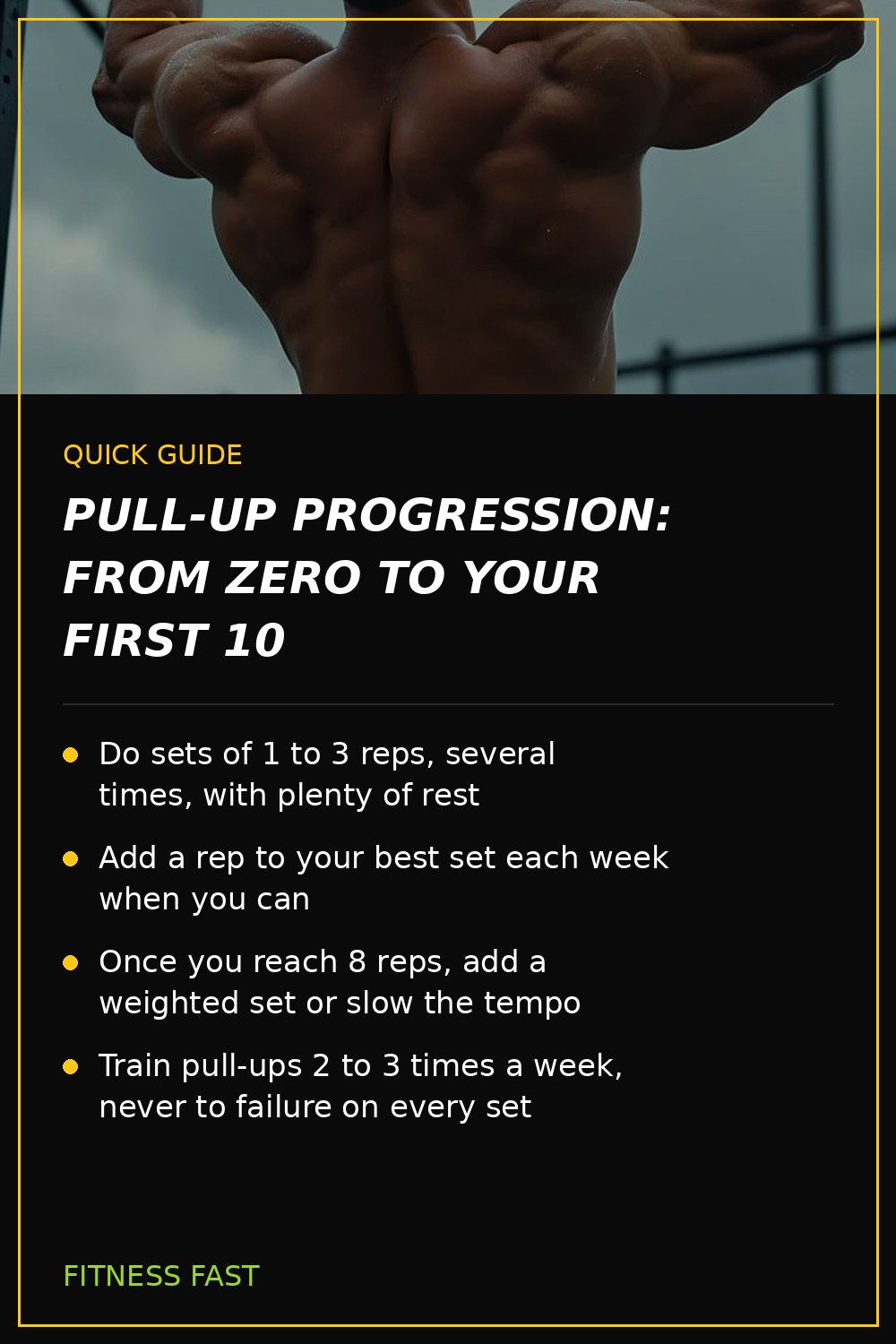 Quick guide: Pull-Up Progression: From Zero to Your First 10