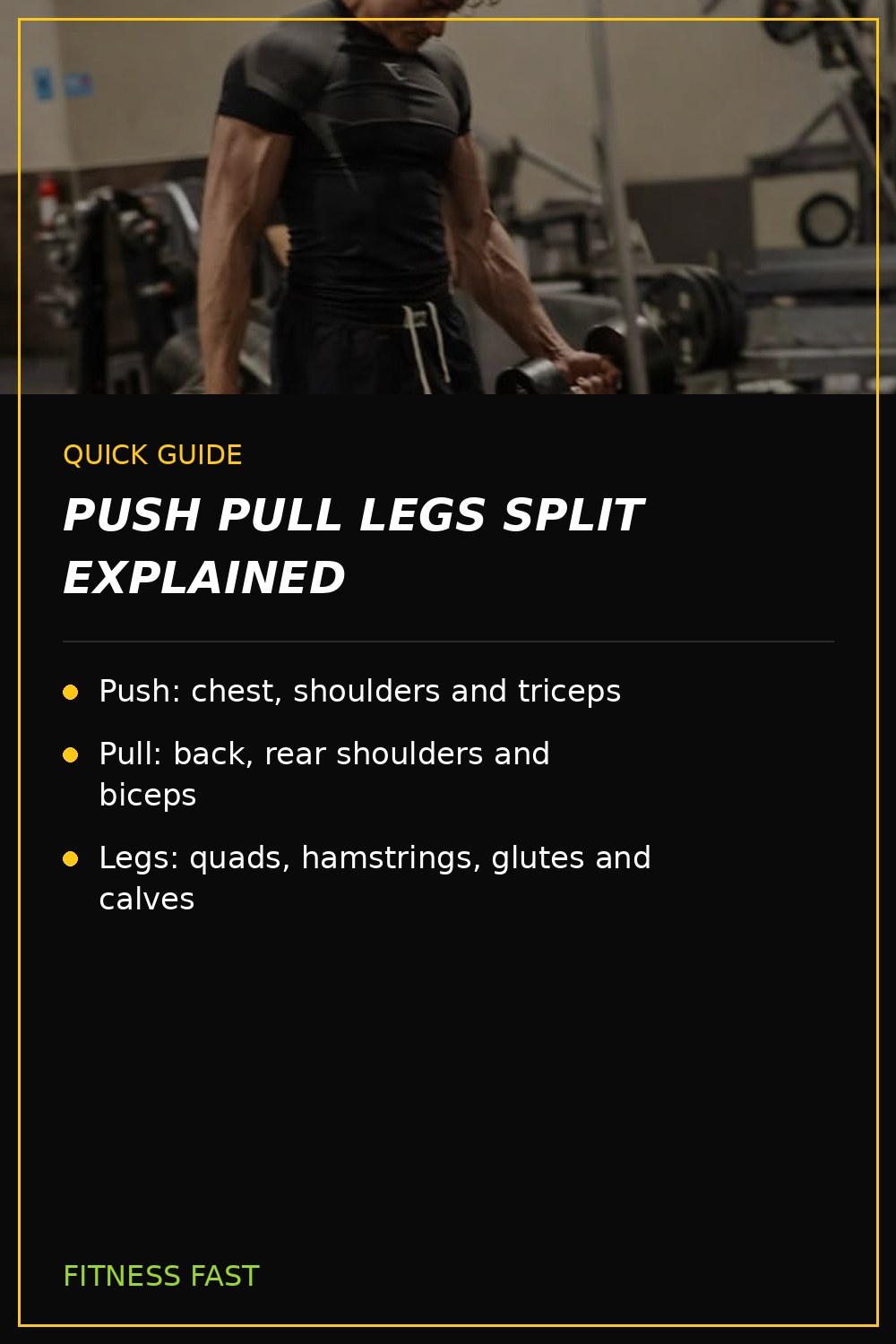 Quick guide: Push Pull Legs Split Explained