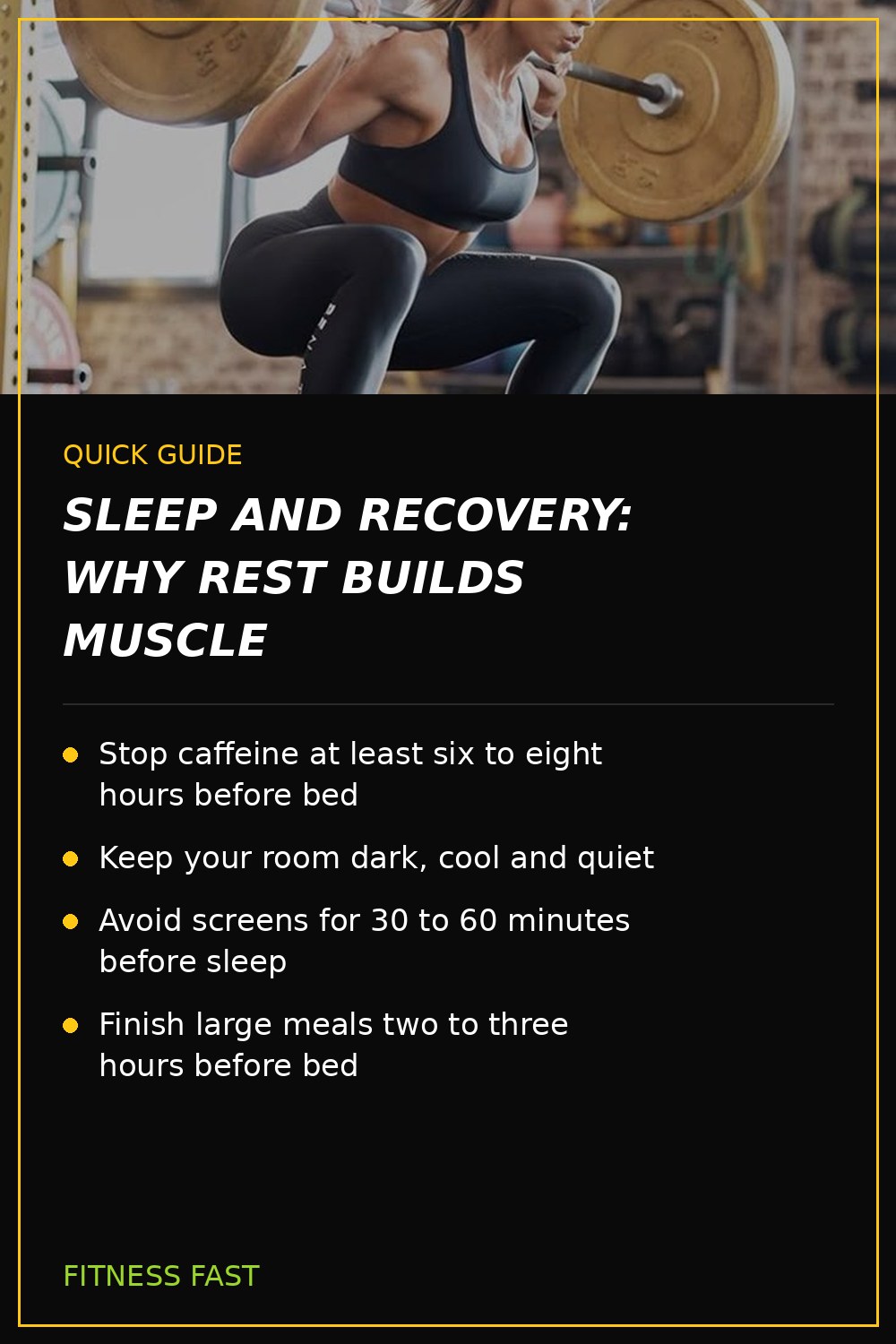 Quick guide: Sleep and Recovery: Why Rest Builds Muscle